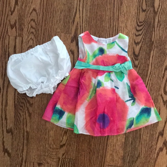 First Impressions Other - First Impressions Watercolor Floral Dress 3-6 M
